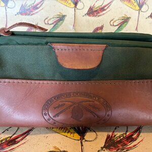Vintage Orvis canvas and leather toiletry bag